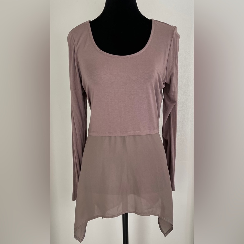 Strazzi Asymmetrical Hem Rayon Top